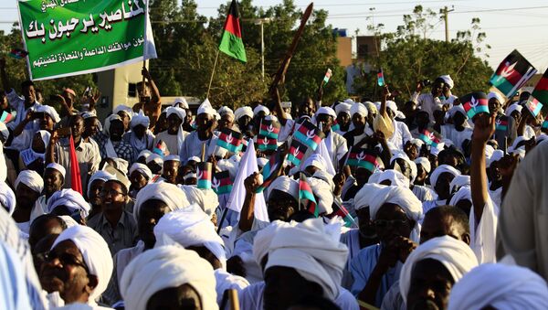 صورة أرشيفية من عام 2017 - أنصار الحزب المعارض الأمة في أم درمان، السودان 26 يناير/ كانون الثاني 2017 - سبوتنيك عربي