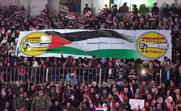 الاحتفال بالذكرى الثانية لتحرير حلب من المسلحين - سبوتنيك عربي