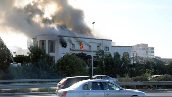 تفجير مقر وزارة الخارجية الليبية في طرابس - سبوتنيك عربي