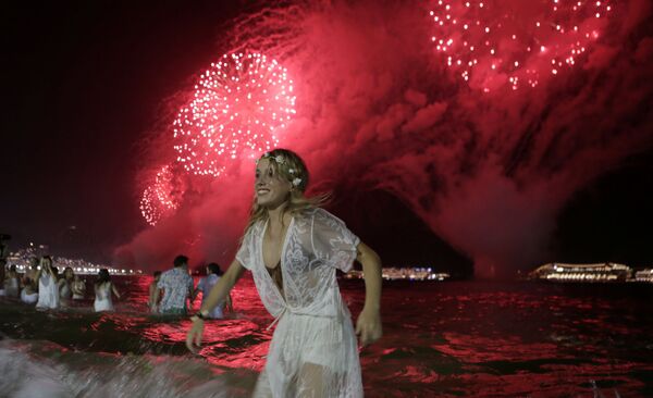 الاحتفال بعيد رأس السنة في ريو دي جانيرو، البرازيل - سبوتنيك عربي