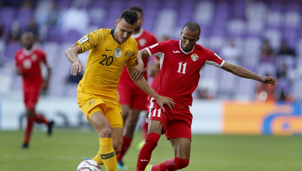من مباراة الأردن مع أستراليا في كأس الأمم الآسيوية 2019 - سبوتنيك عربي