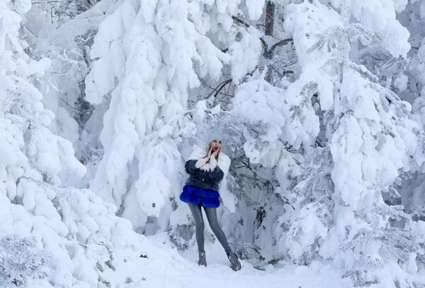 فصل الشتاء حول العالم - كراسنويارسك، روسيا 5 يناير/ كانون الثاني 2019 - سبوتنيك عربي