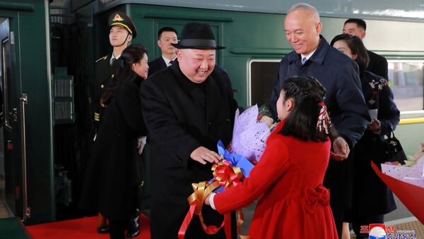 زيارة الزعيم الكوري الشمالي كيم جونغ أون إلى الصين، 10 يناير/ كانون الثاني 2019 - سبوتنيك عربي