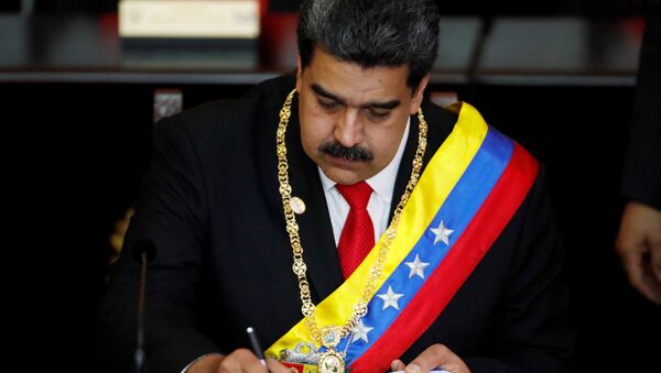 مراسم تنصيب الرئيس الفنزويلي نيكولاس مادورو في كاراكاس - سبوتنيك عربي