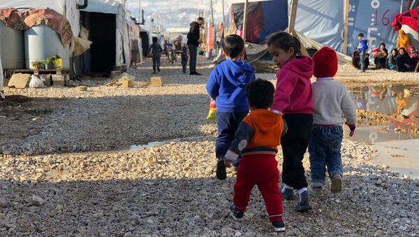 مخيم للاجئين السوريين في برالياس، لبنان - سبوتنيك عربي
