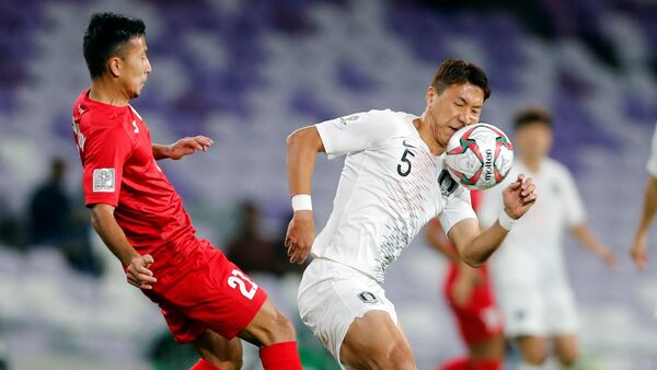 من مباراة كوريا الجنوبية أمام قيرغستان في كأس آسيا 2019 - سبوتنيك عربي