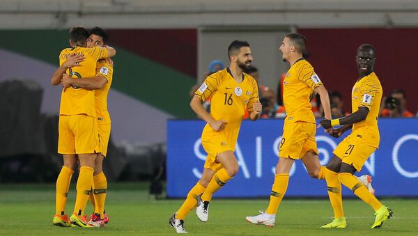 مباراة أستراليا وسوريا في إستاد خليفة بن زايد بكأس آسيا - سبوتنيك عربي