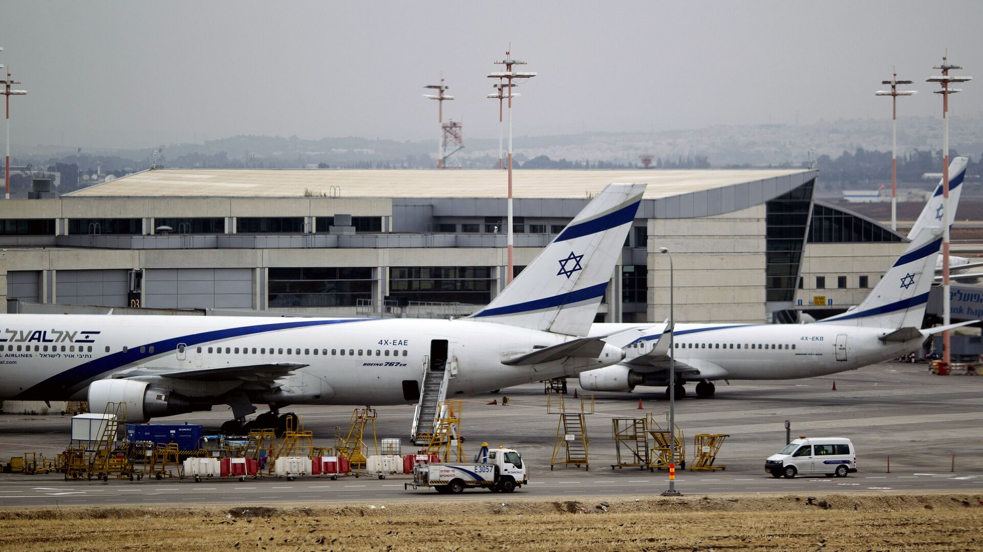 مطار بن غوريون الدولي في تل أبيب، إسرائيل 21 أبريل/ نيسان 2013 - سبوتنيك عربي, 1920, 19.06.2022