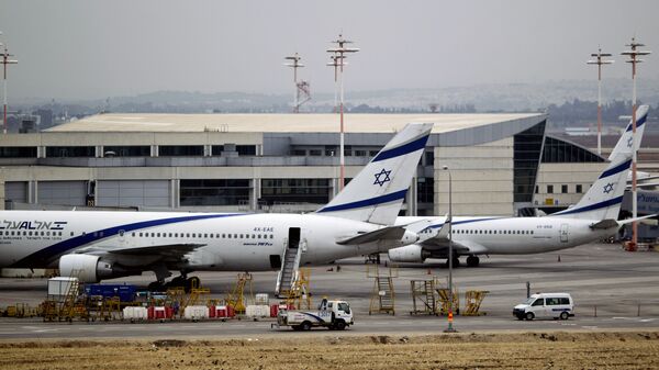 مطار بن غوريون الدولي في تل أبيب، إسرائيل 21 أبريل/ نيسان 2013 - سبوتنيك عربي