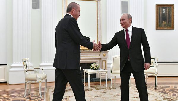 لقاء الرئيس بوتين مع نظيره أردوغان في موسكو - سبوتنيك عربي