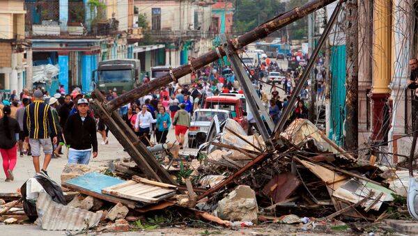 آثار اعصار في هافانا، كوبا 28 يناير/ كانون الثاني 2019 - سبوتنيك عربي