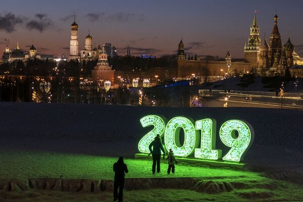 مدينة موسكو في فصل الشتاء 2019 - حديقة زارياديه - سبوتنيك عربي