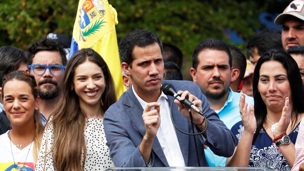 زعيم المعارضة الفنزويلية خوان غوايدو في كاراكاس، فنزويلا  26 يناير / كانون الثاني 2019 - سبوتنيك عربي