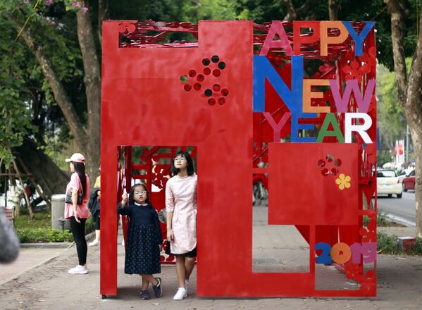 الاحتفال برأس السنة القمرية الصينية الجديدة في فيتنام، 3 فبراير/ شباط 2019 - سبوتنيك عربي
