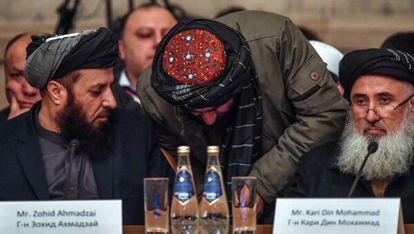 محادثات و مفاوضات بين طالبان والمعارضة الأفغانية (أفغانستان) في موسكو 5 فبراير/ شباط 2019 - سبوتنيك عربي