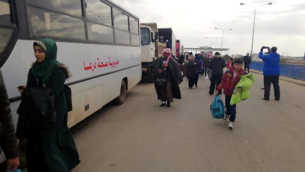 عودة اللاجئين، النازحين، المهجرين،من مخيمات الأردن إلى الرقة وريف دمشق، سوريا - سبوتنيك عربي