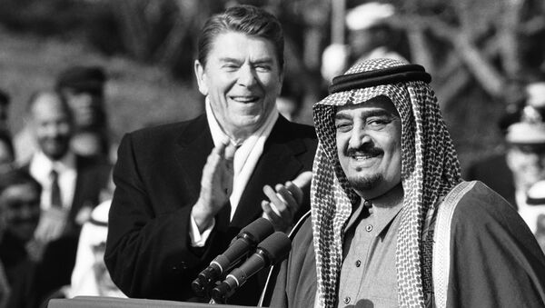 الملك فهد بن عبد العزيز مع رونالد ريغان - سبوتنيك عربي