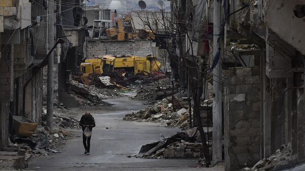 الحياة بعد الحرب، حي صلاح الدين، حلب، سوريا - سبوتنيك عربي