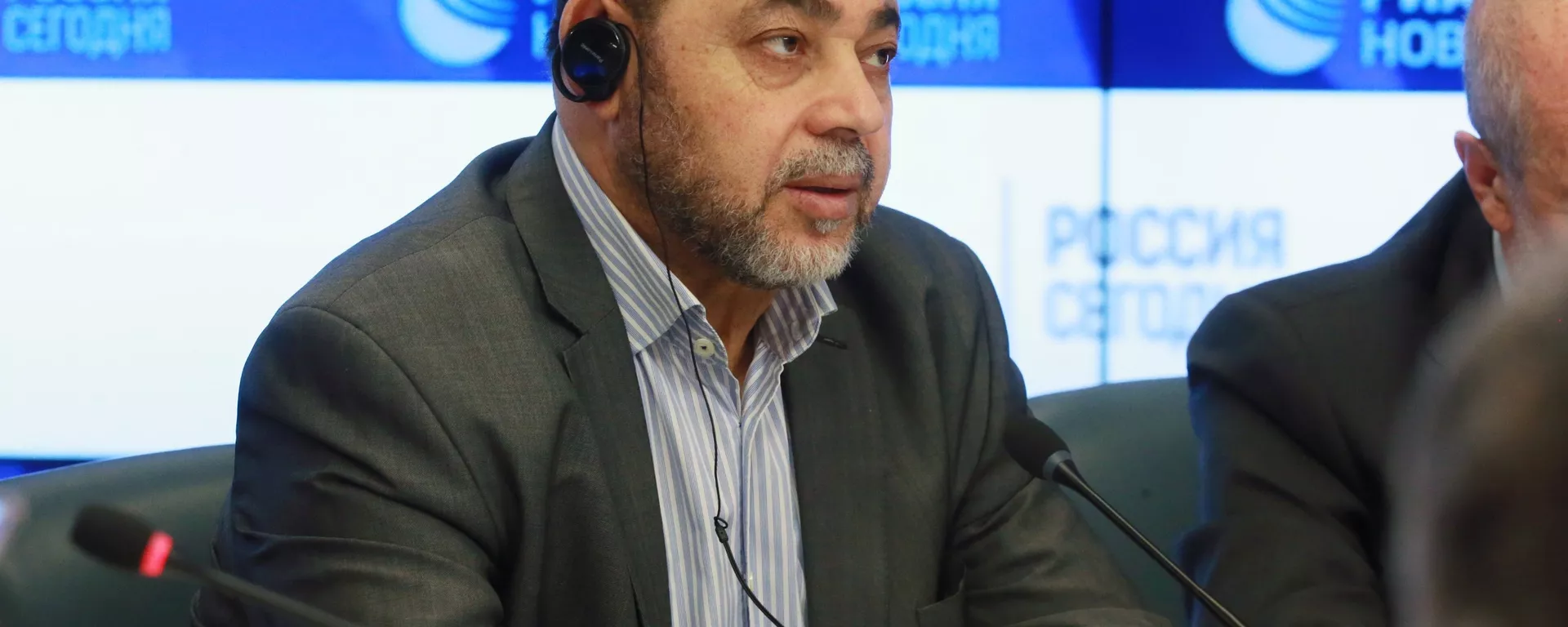 عضو المكتب السياسي لحركة حماس، موسى أبو مرزوق، خلال حوار فلسطيني فلسطيني في موسكو، 13 فبراير/ شباط 2019 - سبوتنيك عربي, 1920, 27.10.2023