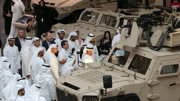ولي عهد أبوظبي الأمير محمد بن زايد آل نهيان يحضر معرض ومؤتمر الدفاع الدولي (آيدكس) في أبو ظبي - سبوتنيك عربي
