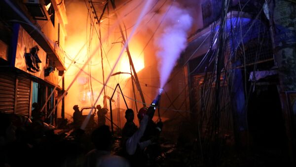 حريق في بنغلاديش - سبوتنيك عربي
