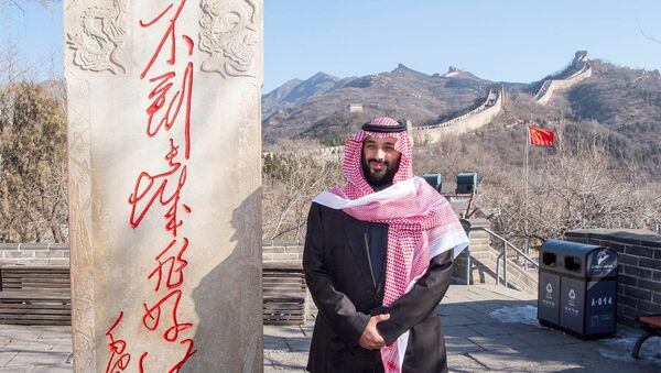 ولي العهد السعودي الأمير محمد بن سلمان  فوق سور الصين العظيم - سبوتنيك عربي