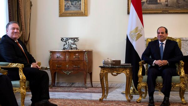 الرئيس المصري عبد الفتاح السيسي يستقبل وزير الخارجية الأمريكي مايك بومبيو - سبوتنيك عربي