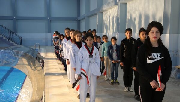 نادي الفتاة التابع لوزارة الشباب والرياضة الاتحادية في مركز محتفظة نينوي، العراق - سبوتنيك عربي