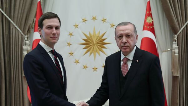 الرئيس التركي رجب طيب أردوغان يجتمع مع مستشار البيت الأبيض في الولايات المتحدة جاريد كوشنر في أنقرة - سبوتنيك عربي