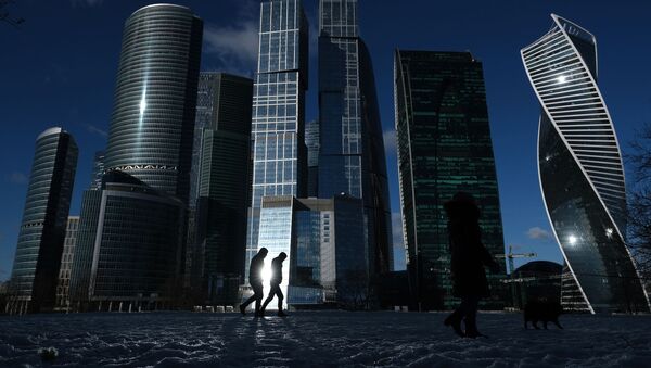 ناطحات سحاب المجمع الاقتصادي موسكفا سيتي (موسكو سيتي) وسط العاصمة الروسية موسكو - سبوتنيك عربي