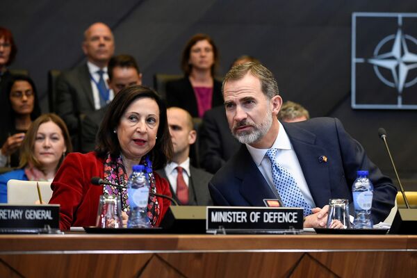 وزيرة الدفاع الإسبانية مارغريتا روبلز في بروكسل، إسبانيا 21 أكتوبر/  تشرين الثاني 2018 - سبوتنيك عربي