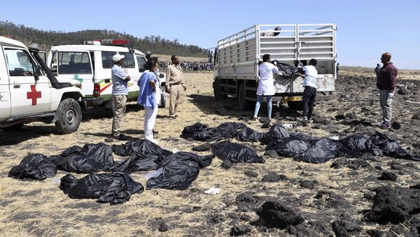 تحطم طائرة بوينغ Ethiopian Airlines  في إثيوبيا، 10 مارس/ آذار 2019 - سبوتنيك عربي