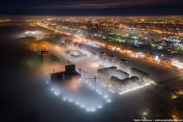 منظر ضبابي لمدينة نوفوسيبيرسك - سبوتنيك عربي