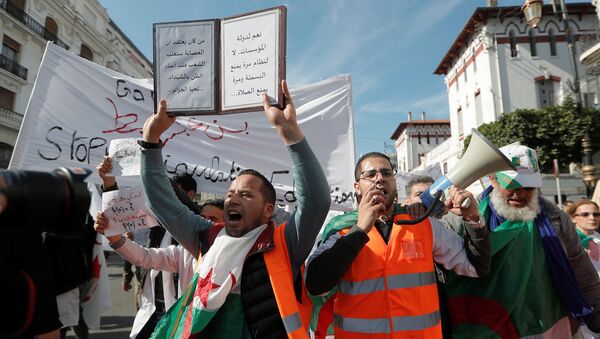مظاهرات معلمي الجزائر - سبوتنيك عربي