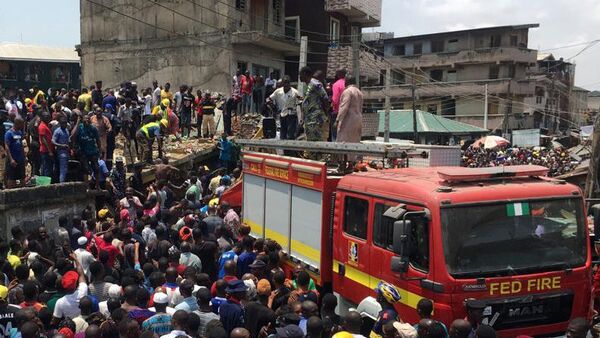 انهيار مبنى في نيجيريا - سبوتنيك عربي
