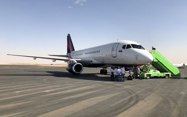 طائرة روسية في معرض السعودية الدولي الأول للطيران - سبوتنيك عربي