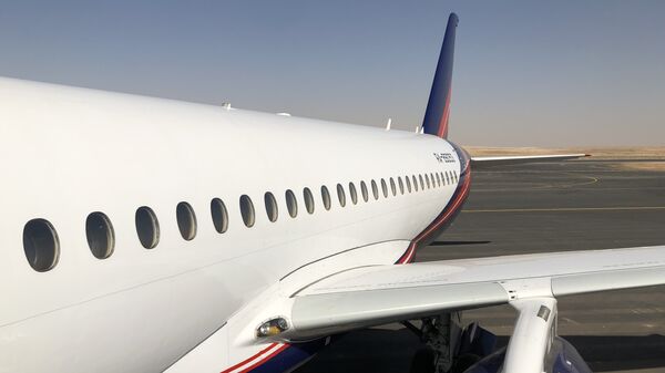 طائرة روسية في معرض السعودية الدولي الأول للطيران - سبوتنيك عربي