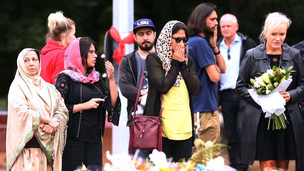 حداد في نيوزيلندا، الهجوم الإرهابي على المسجدين في كرايست تشيرتش، 18 مارس/ آذار 2019 - سبوتنيك عربي