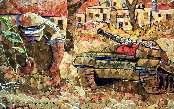 ثمانيني سوري يرسم ببروات أقلام الرصاص لوحات رائعة عن الحب والوطن - سبوتنيك عربي