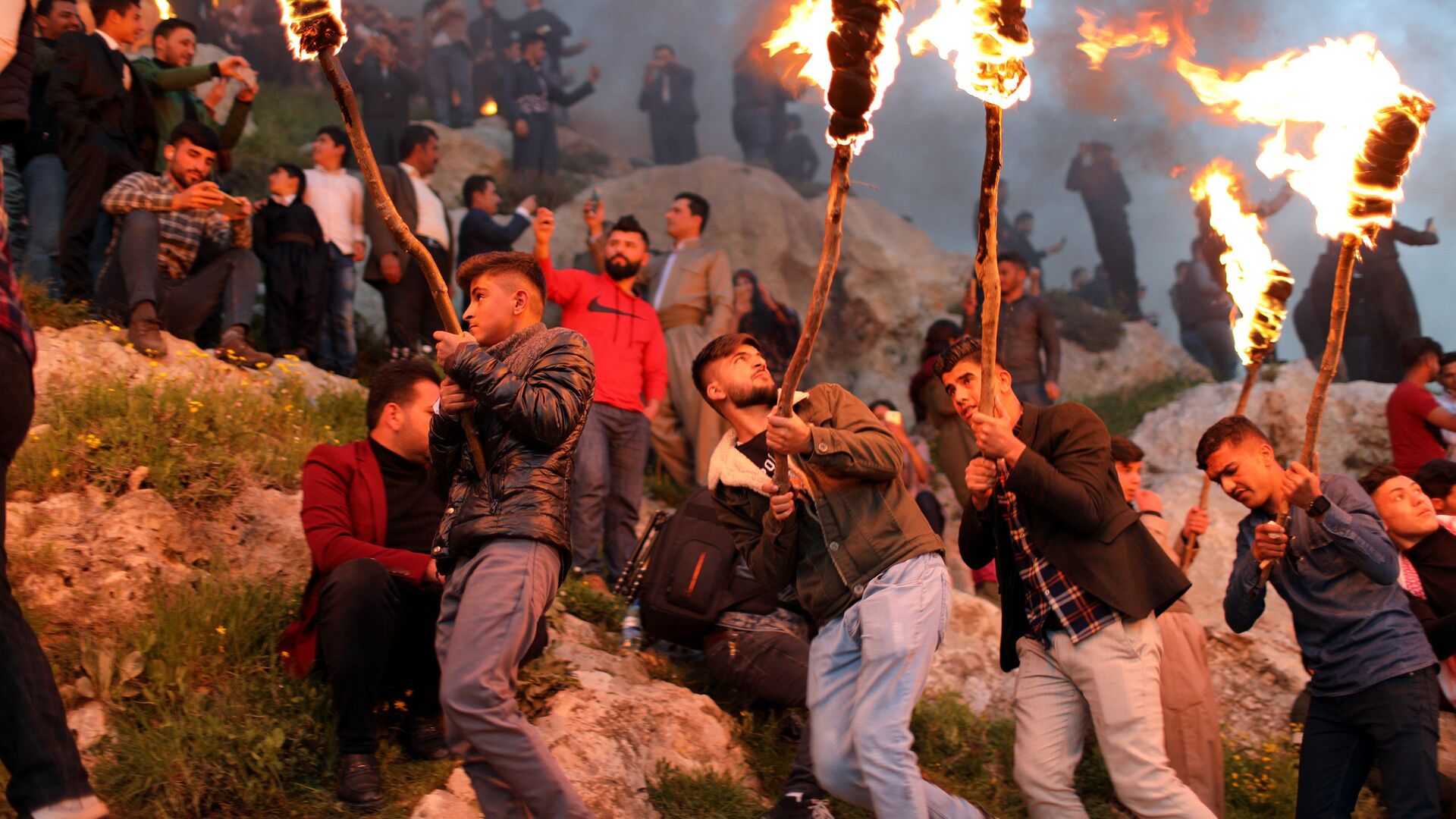  احتفالات الأكراد بعيد النيرزو (النوروز) في كردستان العراق، 20 مارس/ آذار 2019 - سبوتنيك عربي, 1920, 20.03.2021