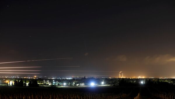 غزة، قطاع غزة، فلسطين - اطلاق صواريخ باتجاه الأراضي المحتلة، إسرائيل 25 مارس/ آذار 2019 - سبوتنيك عربي