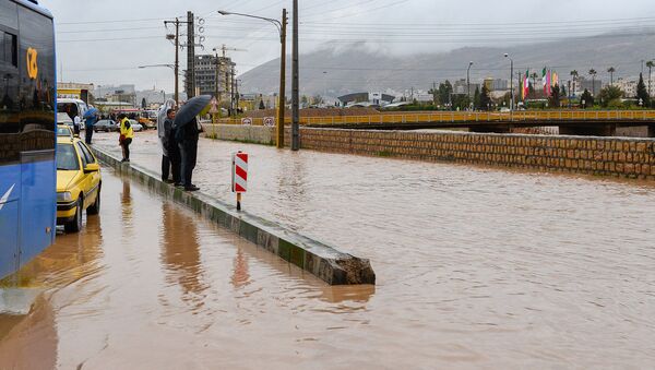 إيران - المناطق المنكوبة إثر السيول الهائلة التي غمرت البلدات الإيرانية، 26 مارس/ آذار 2019 - سبوتنيك عربي