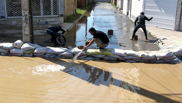إيران - المناطق المنكوبة إثر السيول الهائلة التي غمرت البلدات الإيرانية، 24 مارس/ آذار 2019 - سبوتنيك عربي
