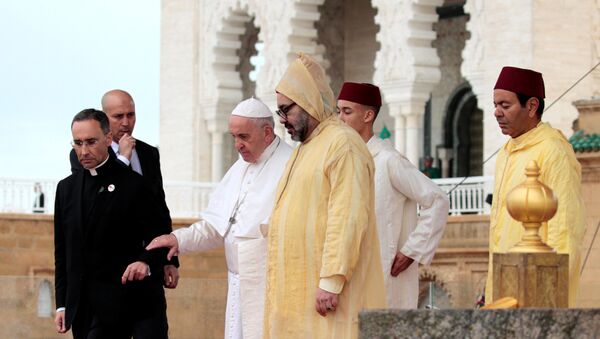 ملك المغرب يستقبل بابا الفاتيكان - سبوتنيك عربي