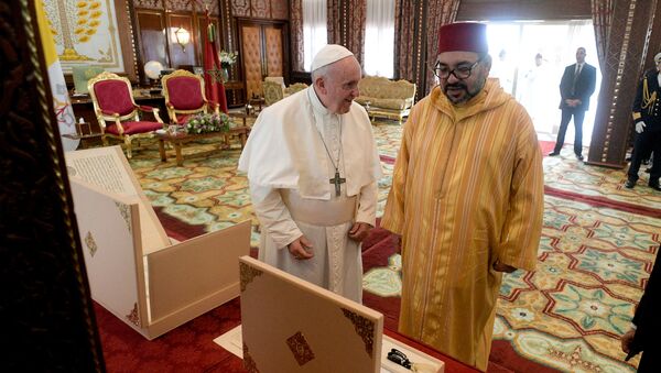 البابا فرانسيس يلتقي الملك محمد السادس في الرباط - سبوتنيك عربي