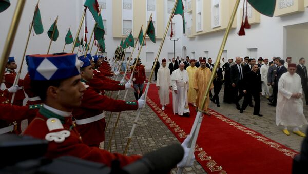 البابا فرانسيس يزور معهد الأئمة المغربي محمد السادس بالرباط - سبوتنيك عربي