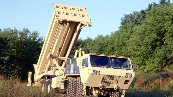 The US Army's Terminal High Altitude Area Defense (THAAD) interceptor, coming soon to South Korea. - سبوتنيك عربي