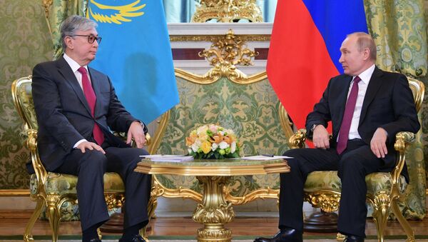 لقاء الرئيس الروسي والرئيس الكازاخي - سبوتنيك عربي