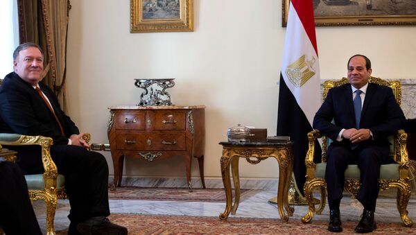 الرئيس المصري عبد الفتاح السيسي يستقبل وزير الخارجية الأمريكي مايك بومبيو - سبوتنيك عربي