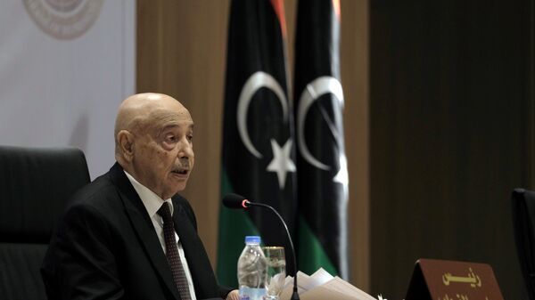 رئيس مجلس النواب الليبي المستشار عقيلة صالح - سبوتنيك عربي